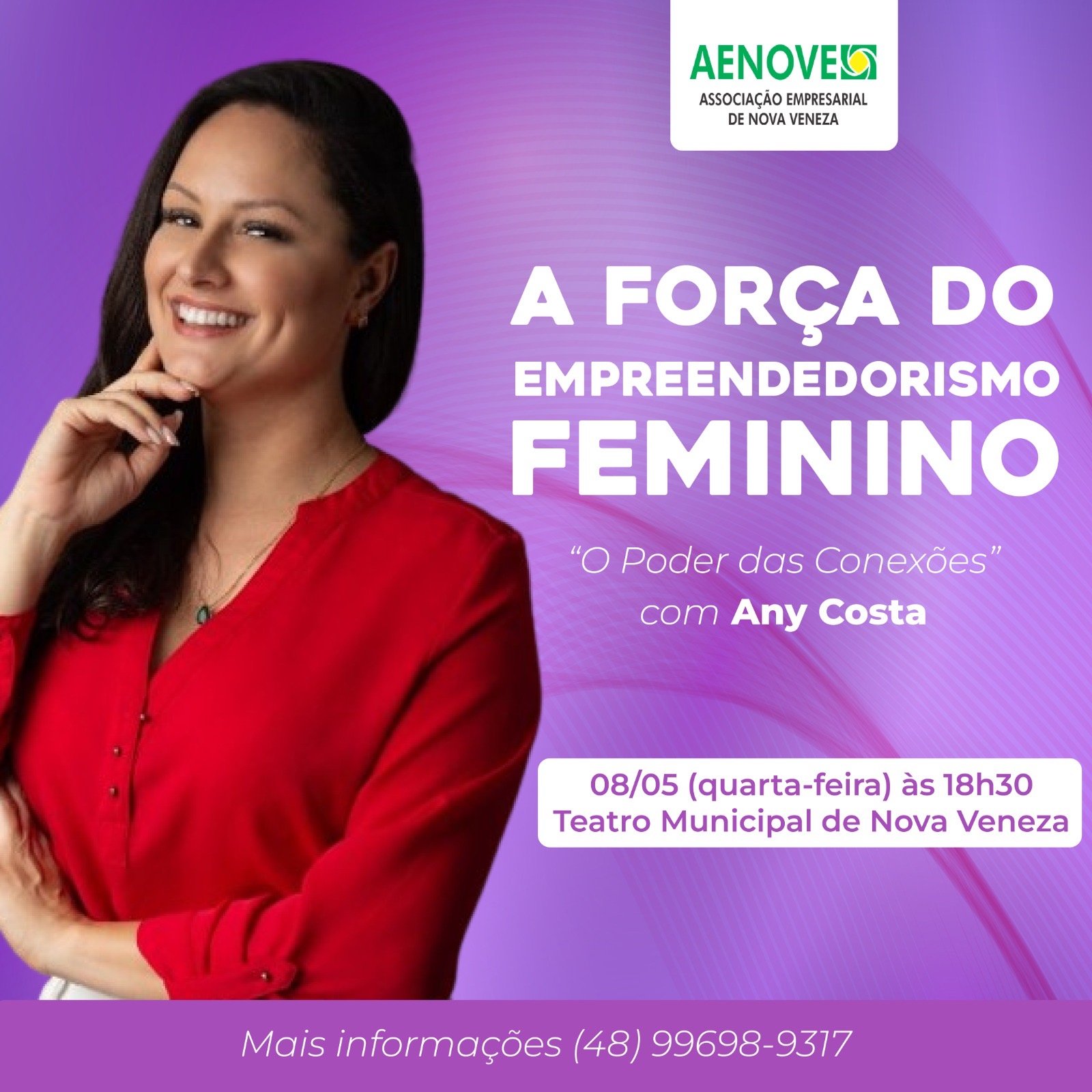 A força do empreendimento feminino acontece dia 08 de maio